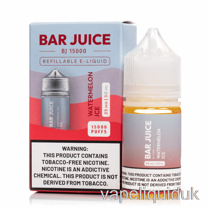 Watermelon Ice - Bar Juice - 30mL 25mg Vape Juice